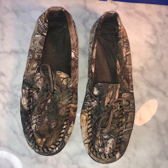 Mens Shoes Cammo Slippers Sz 11/12 Large - Picture 4 of 5
